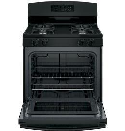 30" GE 5.0 Cu. Ft. Free-Standing Standard Clean Gas Range - JCGBS60DEKBB