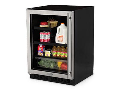 24" Marvel Beverage Refrigerator with Drawer - ML24BRG2LS