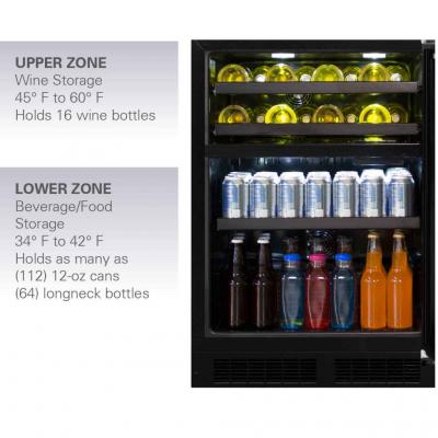 24" Marvel Dual Zone Wine and Beverage Center - ML24WBF2RP