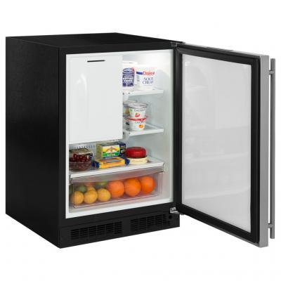 24" Marvel Refrigerator Freezer with Ice Maker and Drawer Storage - ML24RIP5LP