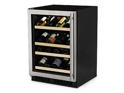 24" Marvel High Efficiency Gallery Single Zone Wine Refrigerator - ML24WSG1LS