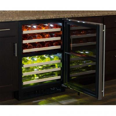 24" Marvel High Efficiency Dual Zone Wine Refrigerator - ML24WDP4RP