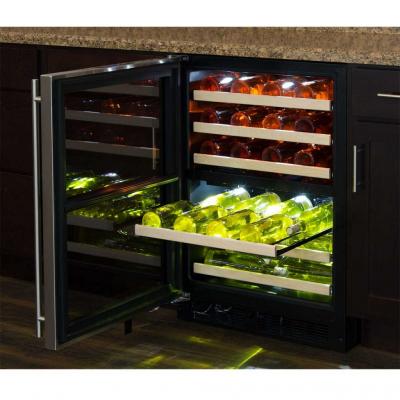 24" Marvel High Efficiency Dual Zone Wine Refrigerator - ML24WDP4RP