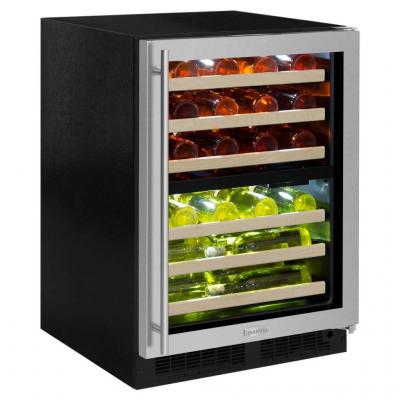 24" Marvel High Efficiency Dual Zone Wine Refrigerator -ML24WDG3RB