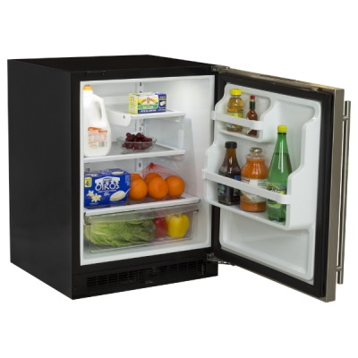 24" Marvel 4.6 Cu. Ft. Low Profile Built-In Refrigerator With Maxstore Bin And Door Storage - MARE224-SS41A