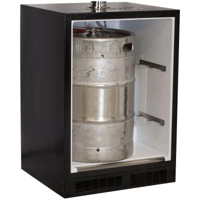 24" Marvel Outdoor Single Tap Mobile Beer Dispenser with Stainless Steel Door- MO24BSSMRS