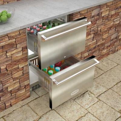 24" Marvel Outdoor Refrigerated Drawers - MO24RDS3NS