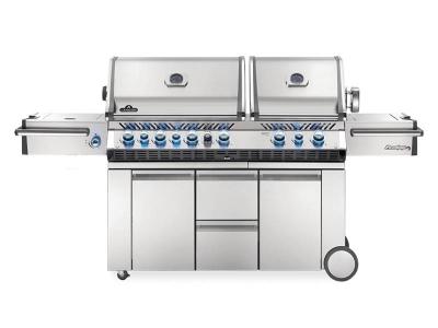 94" Napoleon Prestige PRO 825 Propane Gas Grill with Power Side Burner, Infrared Rear & Bottom Burners - PRO825RSBIPSS-3