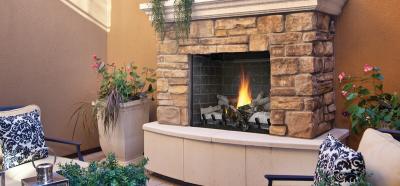 36" Napoleon Riverside Clean Face Outdoor Fireplace With Stainless Steel Construction - GSS36CFN