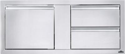 Napoleon 42 X 16 Inch Single Door & Double Drawer Combo - BI-4216-1D2DR