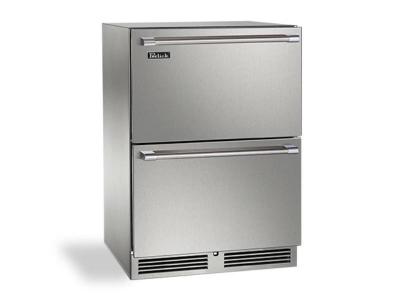 24" Perlick Signature Series Outdoor Refrigerator Drawers - HP24RO36