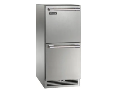 15" Perlick Signature Series Outdoor Refrigerated Drawers with 2.8 Cu. Ft. Capacity - HP15RO45DL