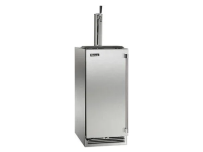 15" Perlick Outdoor Signature Series Left-Hinged Beverage Dispenser in Solid Stainless Steel Door - HP15TO41LL1