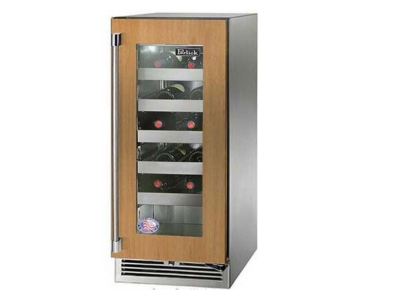 15" Perlick Signature Series Outdoor Built-In Wine Cooler - HP15WM44RL