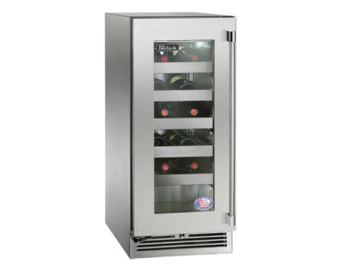 15" Perlick Signature Series Outdoor Built-In Wine Cooler - HP15WM43LL