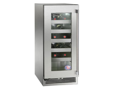 15" Perlick Signature Series Outdoor Built-In Wine Cooler - HP15WM43L