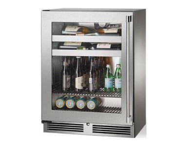 24" Perlick 3.1 Cu. Ft. Signature Series Shallow Depth Outdoor Beverage Center - HH24BO43L