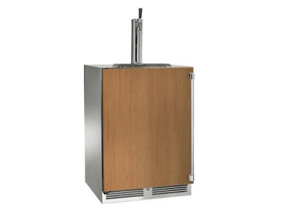 24" Perlick Outdoor Signature Series Left-Hinge Single Tap Beverage Dispenser in Panel Ready - HP24TO42LL1