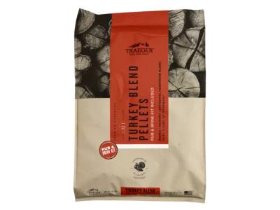 Traeger Limited Edition Turkey Blend Hardwood Pellets With Orange Brine And Turkey Rub Kit - PEL351