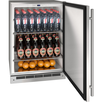 24" U-Line Outdoor Series Keg Refrigerator with 5.5 cu. ft. - UOKR124SS01A