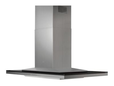 42" Zephyr Designer Series Layers Island Chimney Range Hood With Black Glass - ALLE42BBX