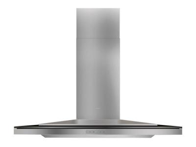 36" Zephyr Designer Series Layers Wall Mount Chimney Range Hood With Black Glass - ALAM90BBX