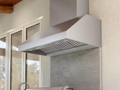 48" Zephyr Cypress Outdoor  Wall Range Hood in Stainless Steel - AK7848CS