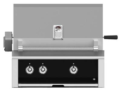 30" Aspire By Hestan Built-In Liquid Propane Grill with Ceramic Infrared Rotisserie - EMBR30-LP-BK