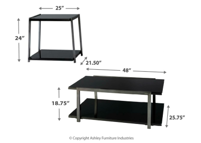 Signature Design by Ashley Rollynx Occasional Table Set (set of 3) - T326-13