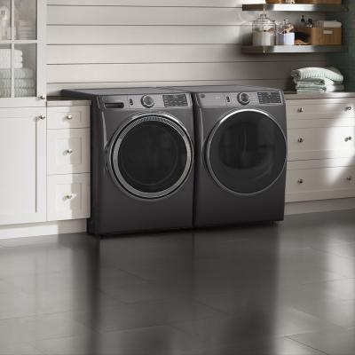 28" GE 7.8 Cu. Ft. Capacity Dryer With Built-in Wifi in Diamond Grey - GFD55ESMNDG