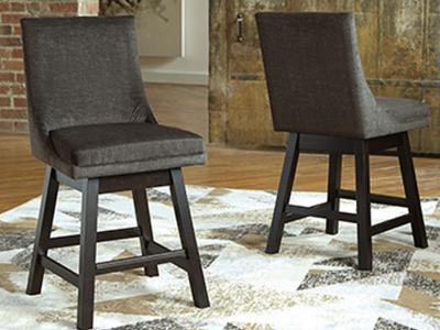 Signature Design by Ashley Tallenger UPH Swivel Barstool (2/CN) D380-624 Dark Gray