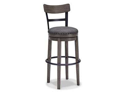 Signature Design by Ashley Caitbrook Tall UPH Swivel Barstool(1/CN) D388-230 Gray