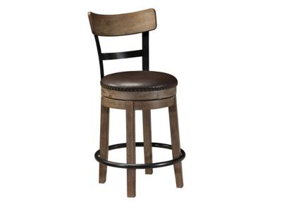 Signature Design by Ashley Pinnadel UPH Swivel Barstool (1/CN) D542-124 Light Brown