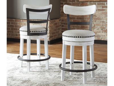 Signature Design by Ashley Valebeck UPH Swivel Barstool (1/CN) D546-524 White