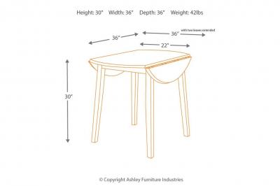 Signature Design by Ashley Hammis Dining Drop Leaf Extendable Table - D310-15