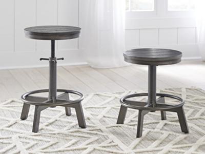 Signature Design by Ashley Torjin Swivel Stool (2/CN) D440-324 Gray