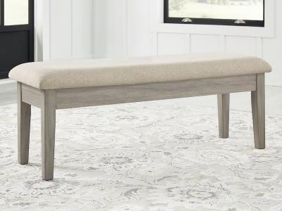 Signature Design by Ashley Parellen Upholstered Storage Bench D291-00 Beige/Gray