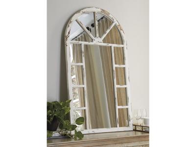 Signature Design by Ashley Divakar Accent Mirror A8010069 Antique White