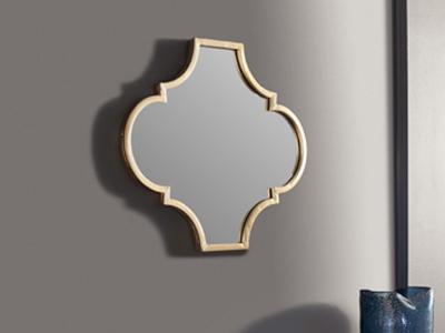 Signature Design by Ashley Callie Accent Mirror A8010155 Gold Finish