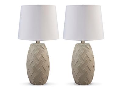 Signature Design by Ashley Tamner Poly Table Lamp L243324 Taupe