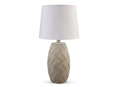 Signature Design by Ashley Tamner Poly Table Lamp L243324 Taupe