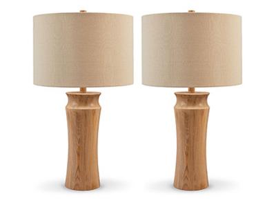 Signature Design by Ashley Orensboro Poly Table Lamp in Brown - L243314