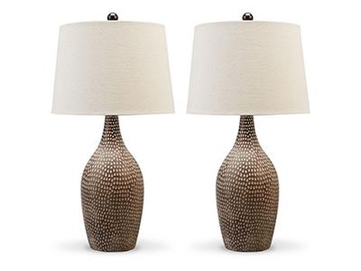 Signature Design by Ashley Laelman Poly Table Lamp in Brown/Gray - L243304