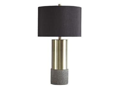 Signature Design by Ashley Jacek Metal Table Lamp L243164 Gray/Brass Finish