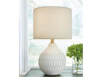 Signature Design by Ashley Wardmont Ceramic Table Lamp (1/CN) L180094 White