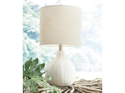 Signature Design by Ashley Rainermen Ceramic Table Lamp (1/CN) L180024 Off White