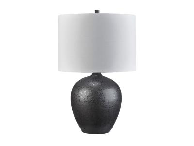 Signature Design by Ashley Ladstow Ceramic Table Lamp (1/CN) L123894 Black