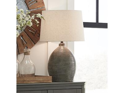 Signature Design by Ashley Joyelle Terracotta Table Lamp (1/CN) L100744 Gray