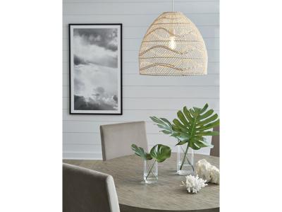 Signature Design by Ashley Coenbell Rattan Pendant Light (1/CN) L000318 Beige