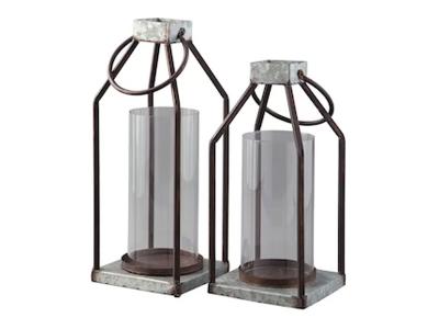 Signature Design by Ashley Diedrick Lantern in Gray/Black - A2000346